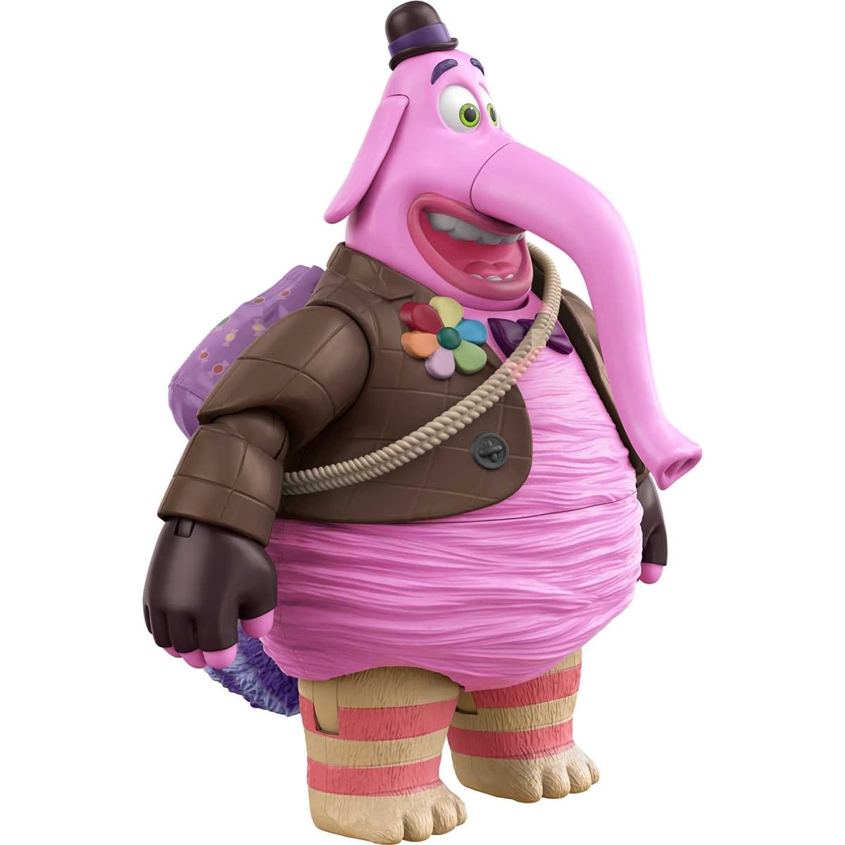 Disney Pixar Featured Bing Bong Inside Out Collectible Figure, Cotton Candy Scented, Highly Poseable, Authentic Look and Accessories, Collector Gift for Ages 6+
