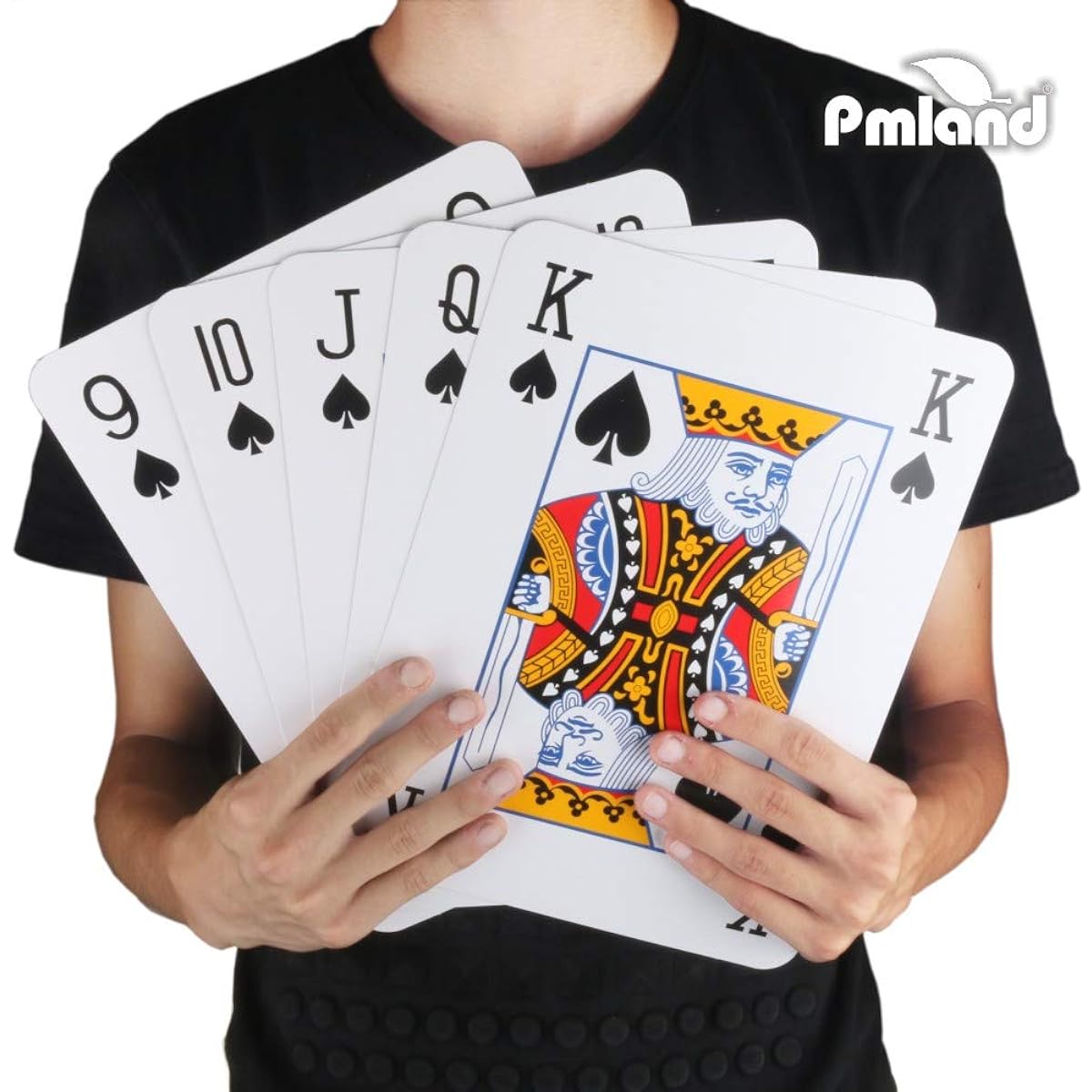 PMLAND Super Jumbo 8 x 11 Inch Extra Large Poker Index Playing Cards