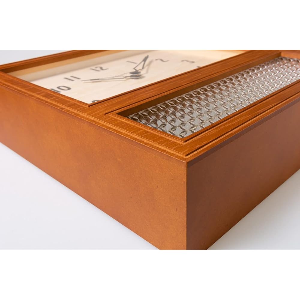 Interzero CHAMBRE COURT PENDULUM CLOCK Wall Clock CAFE BROWN CH-057CB Approx. W275 x H289 x D70mm