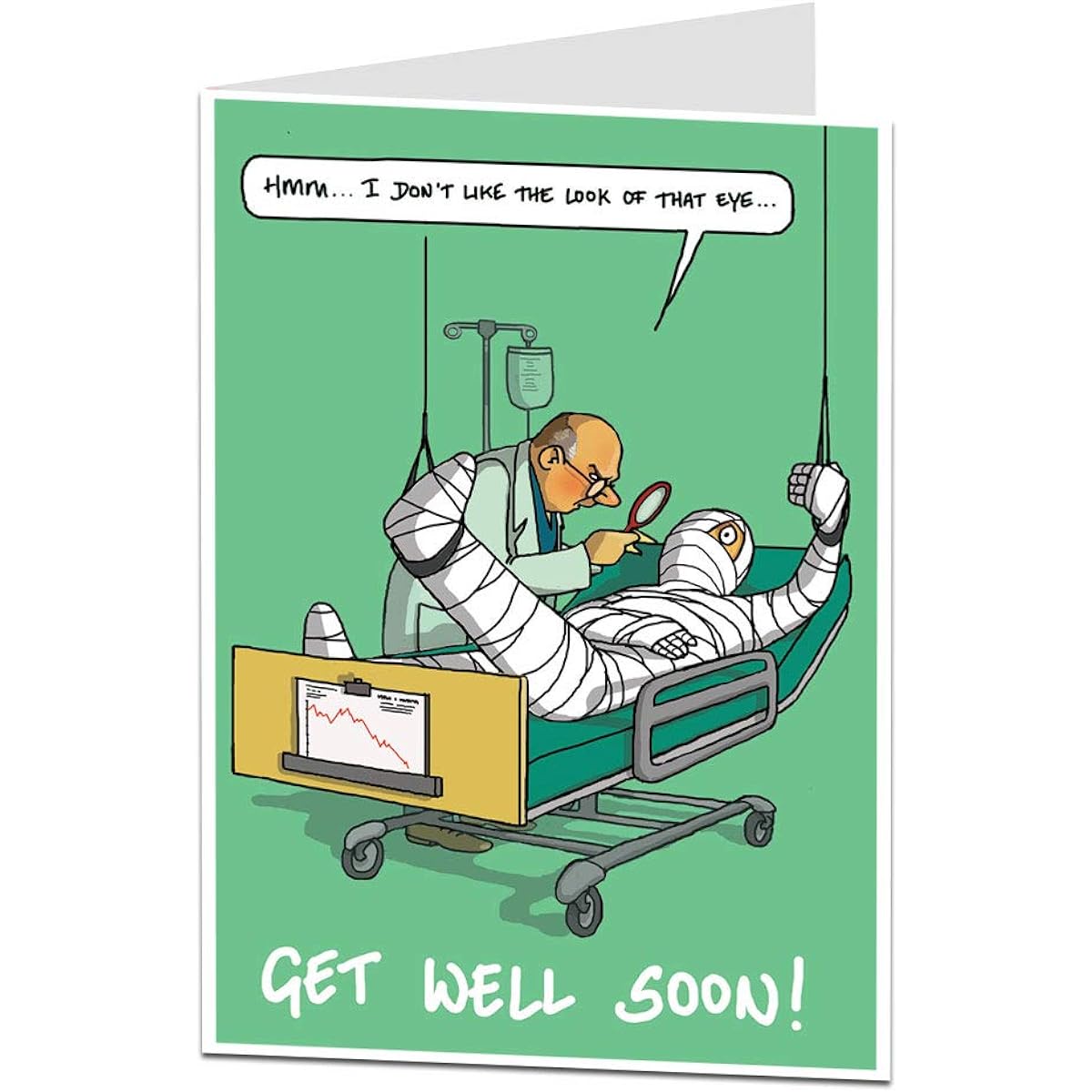 Funny Get Well Soon カード Don't Like The Look Of That Eye