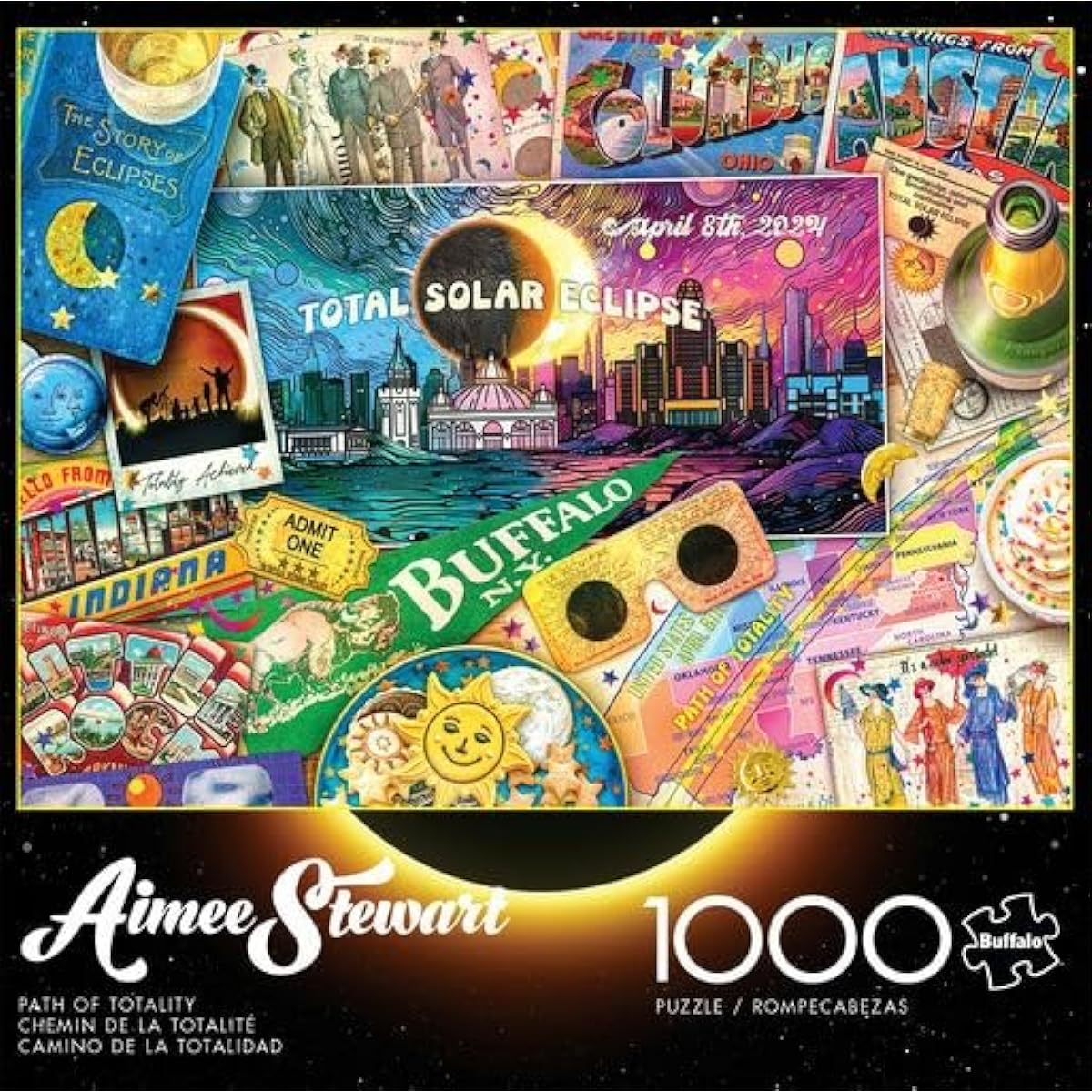 Buffalo Games - Aimee Stewart - Path of Totality - 1000 Piece Jigsaw Puzzle for Adults - Challenging Puzzle Perfect for Game Night - Finished Size 26.75 x 19.75