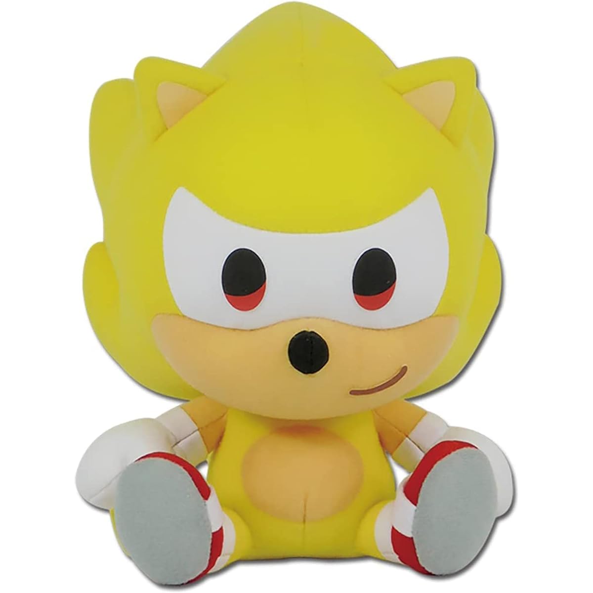 Sonic the Hedgehog SD Super Sonic Sitting Plush 7" Tall