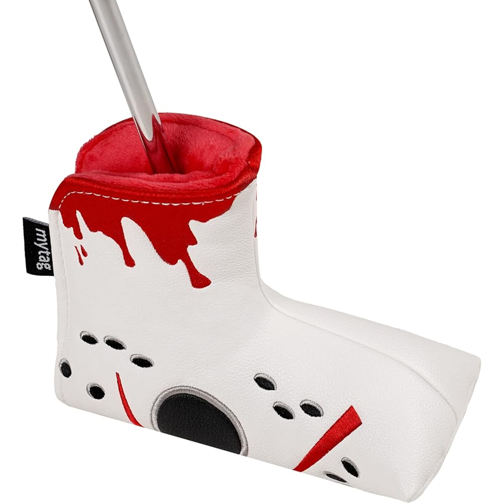 Mytag 3 Piece Set (1FUT) Golf Wood Cover Set Golf Driver Cover Fairway Wood Utility Putter Cover Head Cover High Quality Leather Magnetic Closure Pin Type Pin Type Blade Type Putter Cover Mallet Hockey