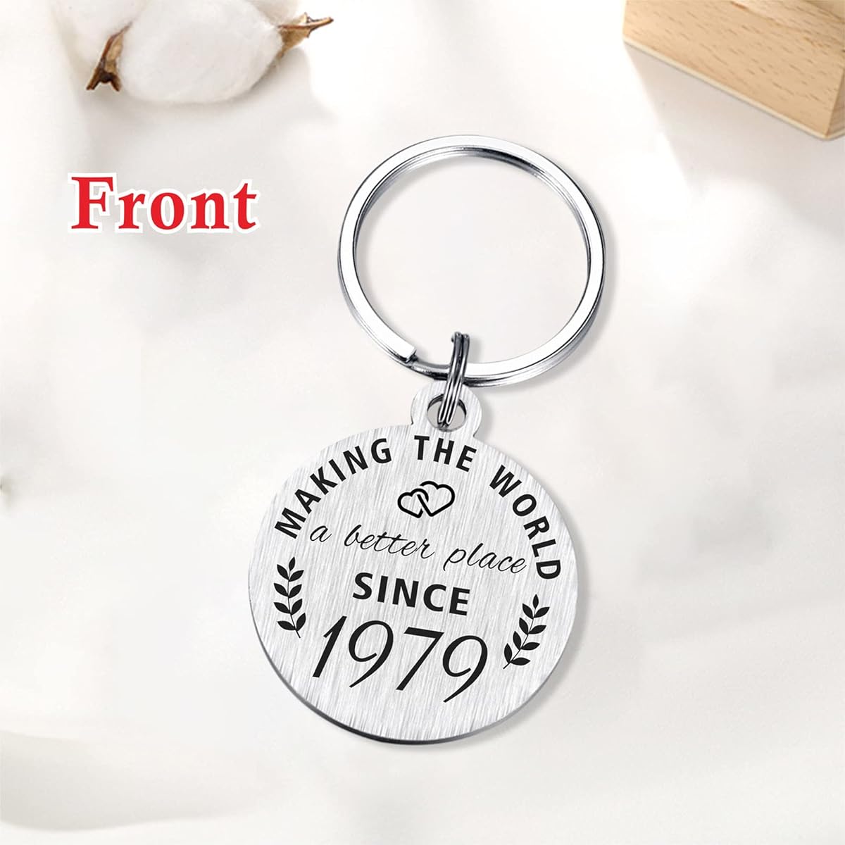 45th Birthday Gifts, 45th Birthday Keychains, 1977 Bronze Gifts, 1977 Birthday Decorations