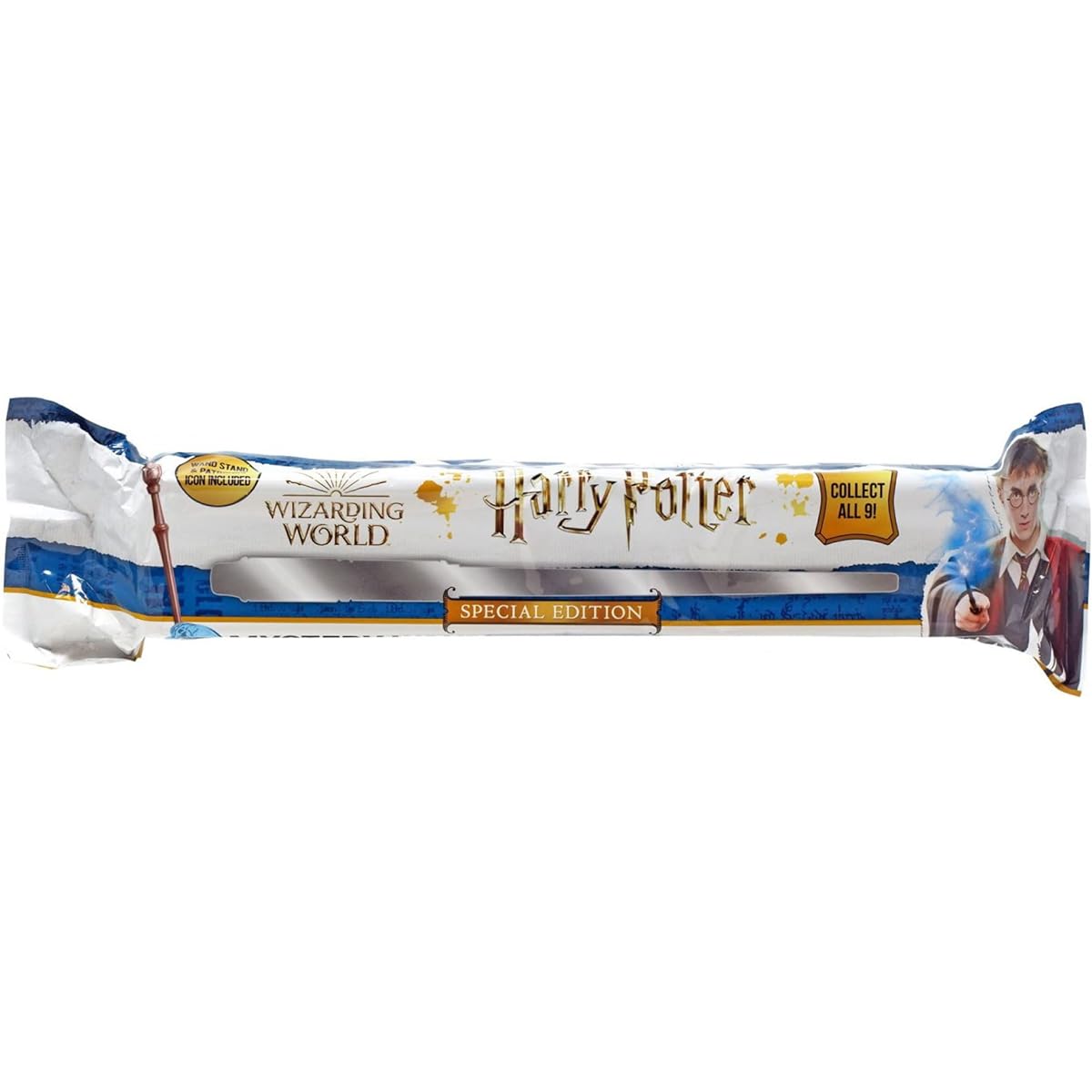 The Noble Collection Harry Potter Mystery Wand Patron Series 9 Sticks Wands Cane Stand with Patron Icon