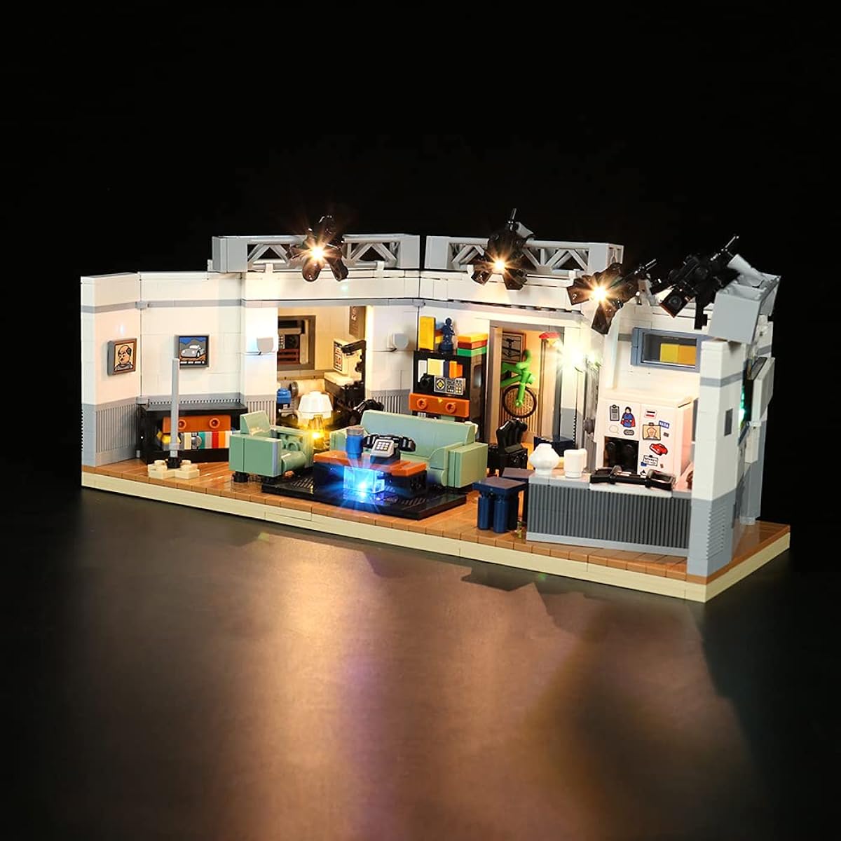 ANGFJ Light Set for Sinnfeld Building Blocks Model, LED Light Kit Compatible with Lego 21328 (Model Not Included)