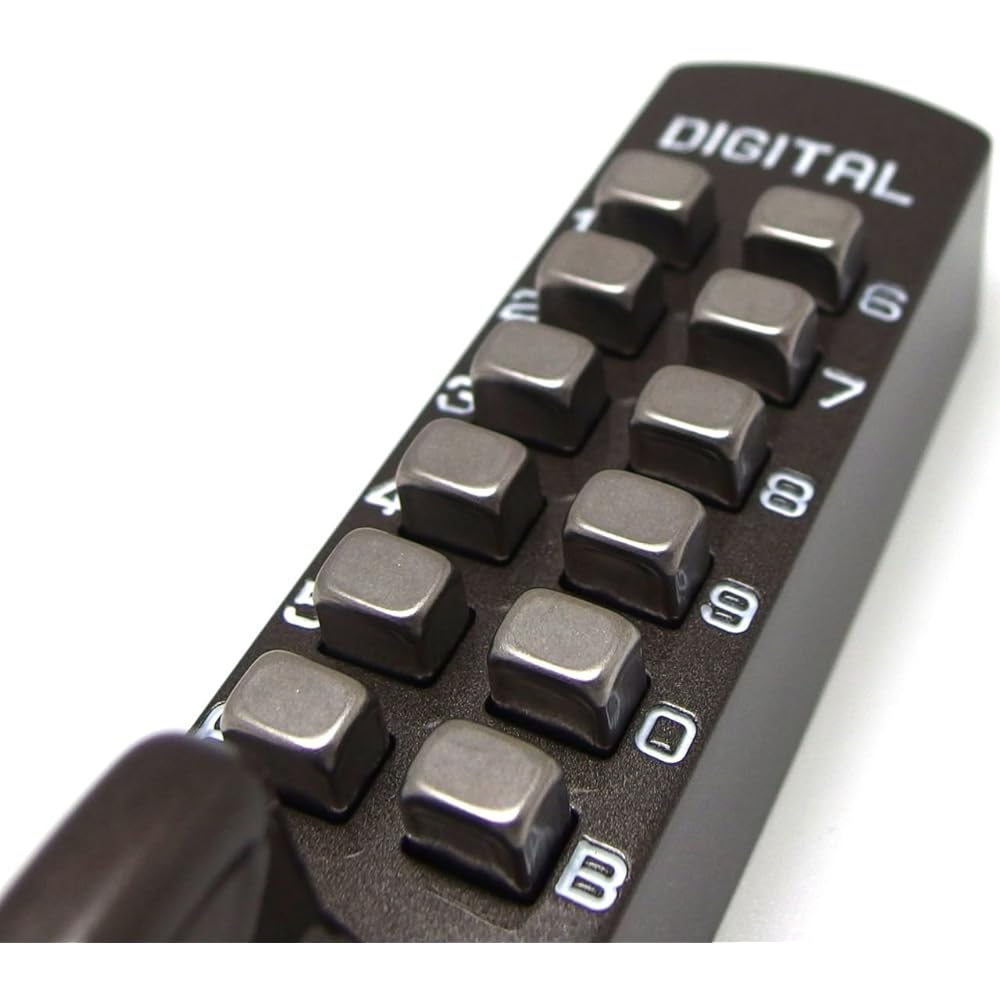 Taiko Digital Lock Puchi Puchi Surface Lock Fixed Thumb Turn P-700 AM Amber