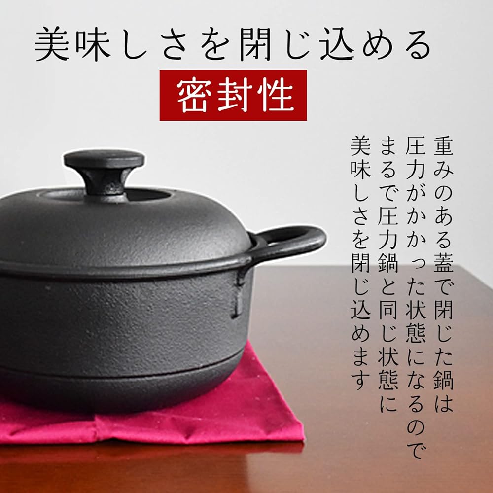 Nambu Ironware Stew Pot Made in Japan Iron Casting OI-6-7