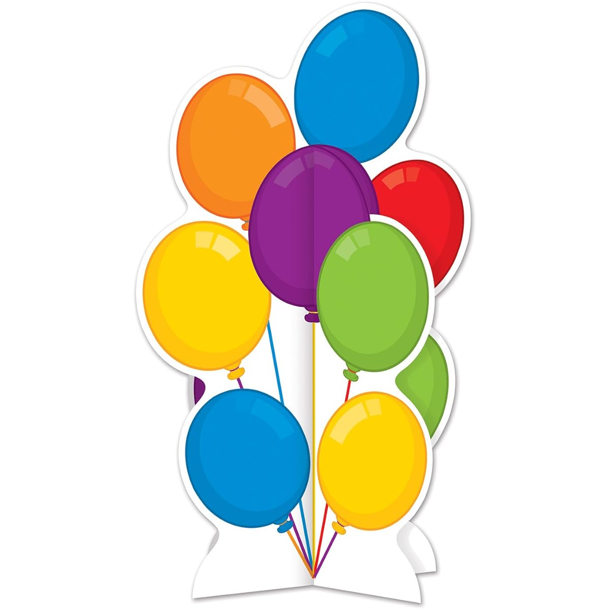 Beistle 50810 3D Balloon Centerpiece, 10.5 Inch, Multicolor