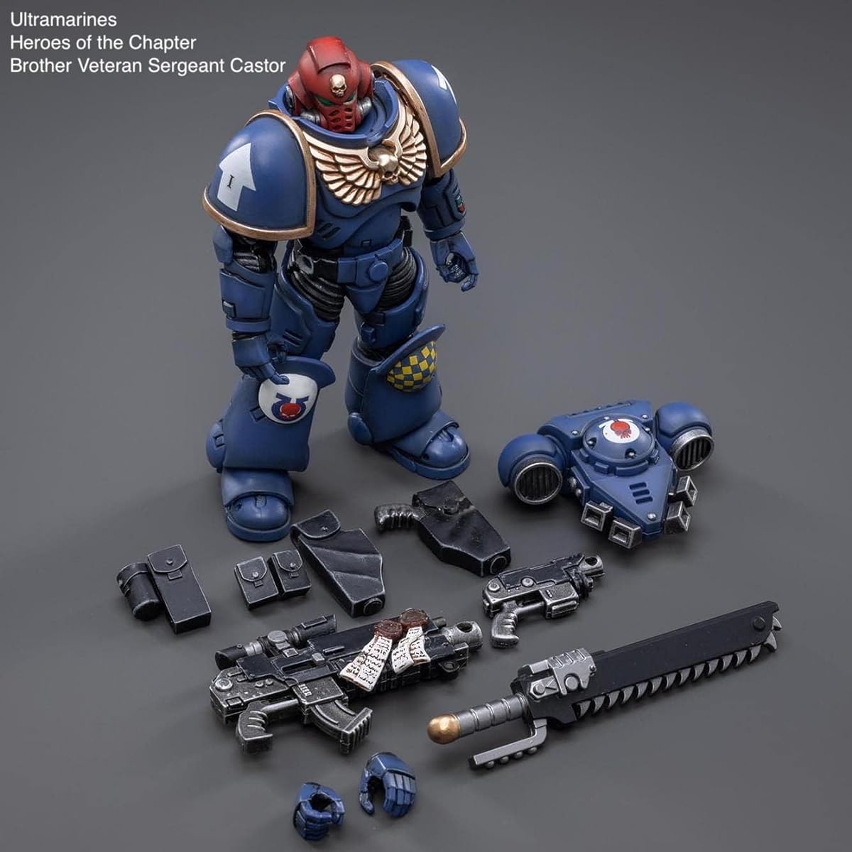 HUAXI DARK SOURCE (Hainan) TECH Joy Toy Warhammer Brother Vet SGT Caster 1/18 Figure