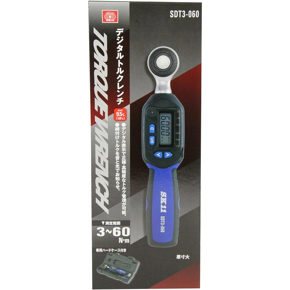 SK11 Digital Torque Wrench Drive 9.5mm 3~60N・m SDT3-060