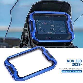 Motorcycle Instrument Frame Motorcycle Meter Frame Screen Protector Cover Instrument Protection Honda ADV350 ADV 350 2022 2023 (Blue) (Color : 3)