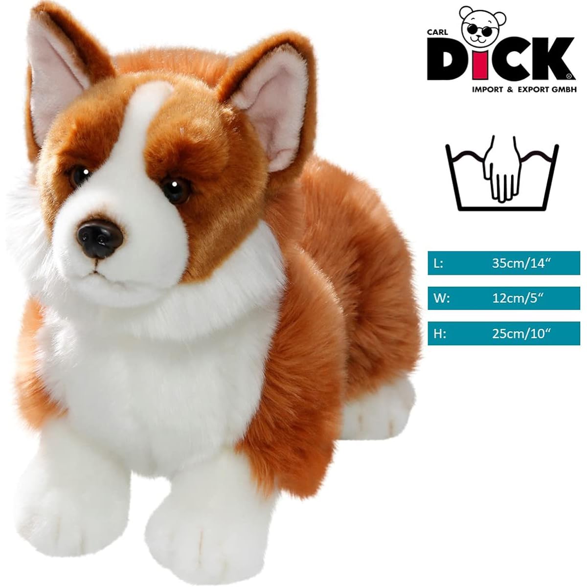 Carl Dick Corgi Dog 13 inch, 35cm, stuffed animal, soft toy 3460