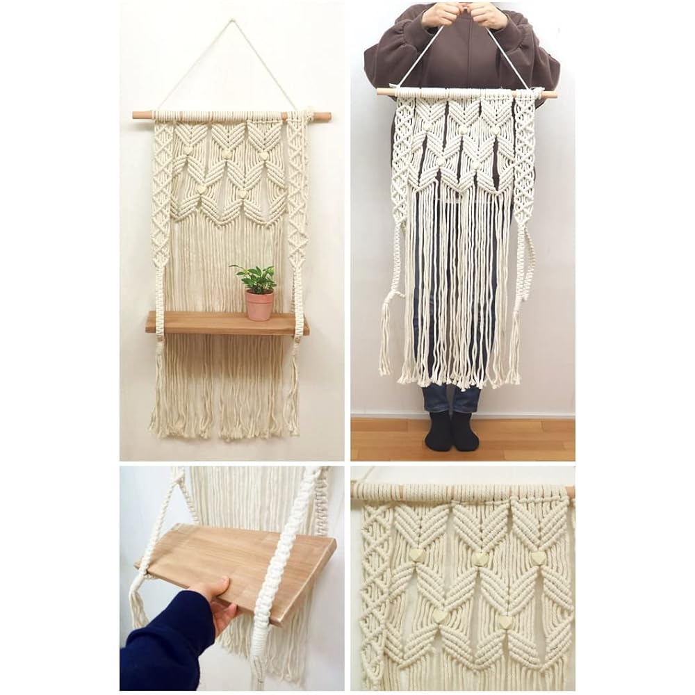 Murataya Sangyo Macrame Claw Shay Wall Rack 9025