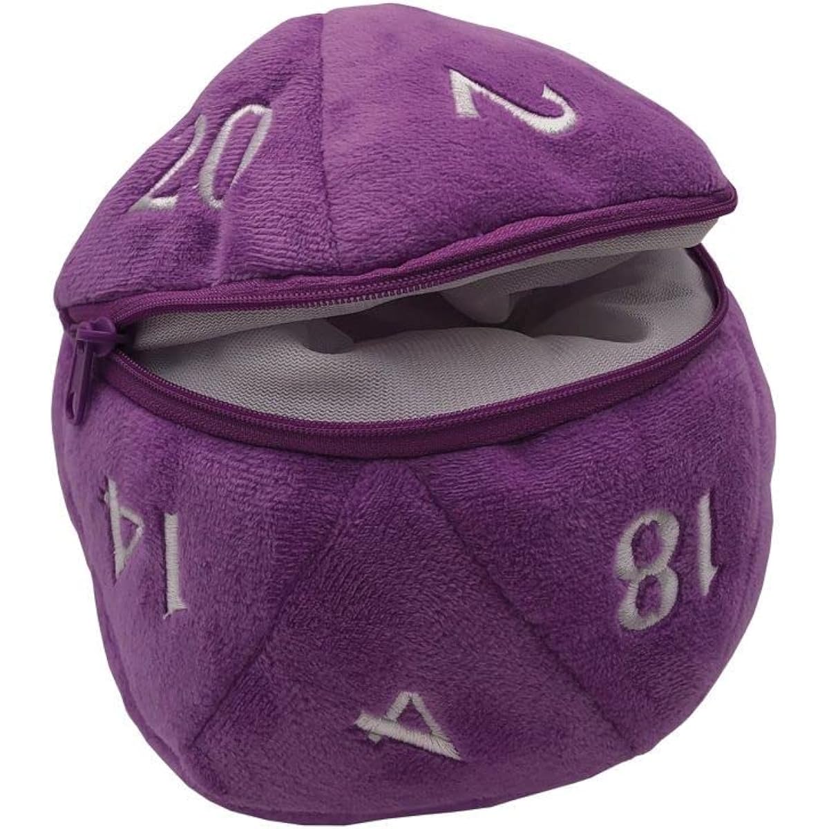 D20 Plush Dice Bag Purple
