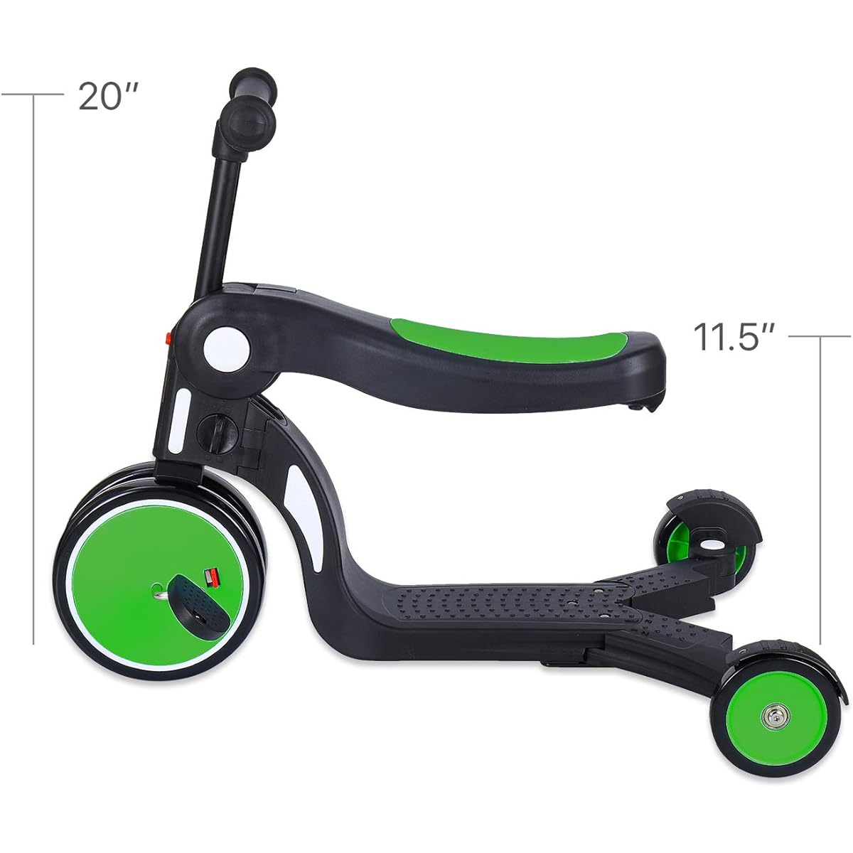 WONKAWOO Triscoot Scooter 3-in-1 Tricycle/Scooter/Balance Bike with Sleek Design and Foldable Seat for Kids Toddlers Boys Girls Ages 3-8