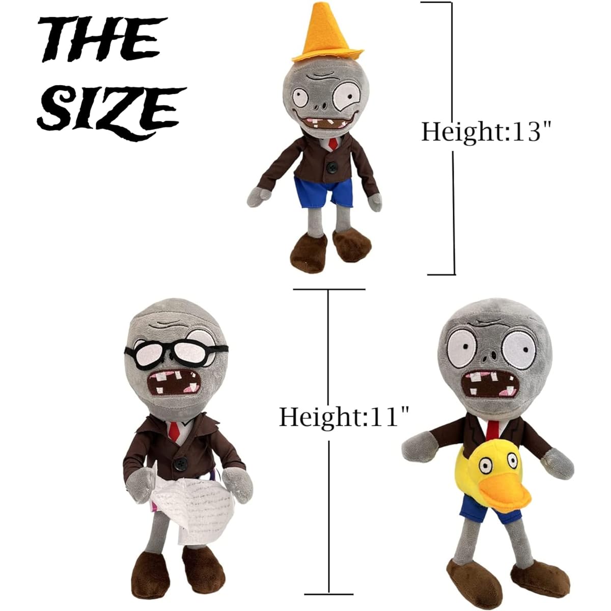 Plants vs Zombies Plush Giant Zombie Soft Figure Doll,Plants vs Zombies Toys PVZ Plush Muscle Zombie 1 2 Set (Giant Zombie)