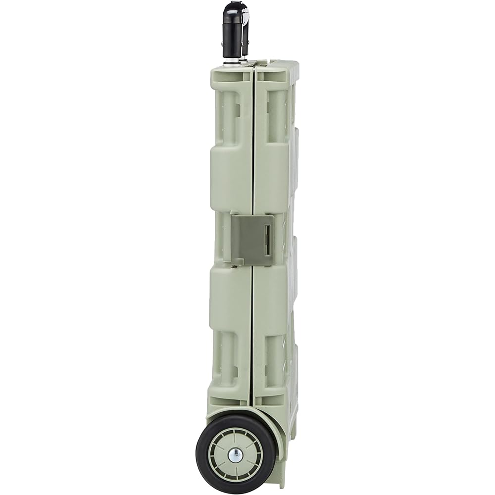 BUNDOK Box Carry Cart BD-318 <Beige/Khaki/Black x Green> Foldable Load Capacity 30kg