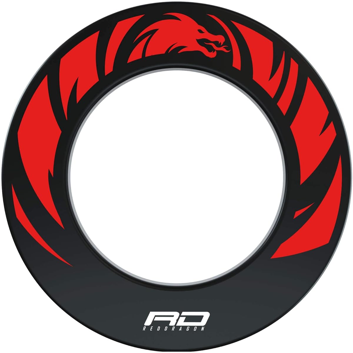 RED DRAGON design dartboard surround.