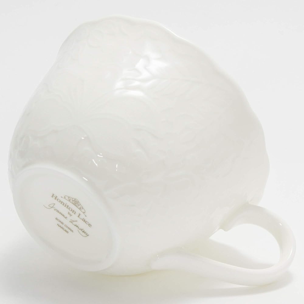 NARUMI Small Plate White Diameter 17cm Honiton Lace Bright 51952-23144 Pack of 4