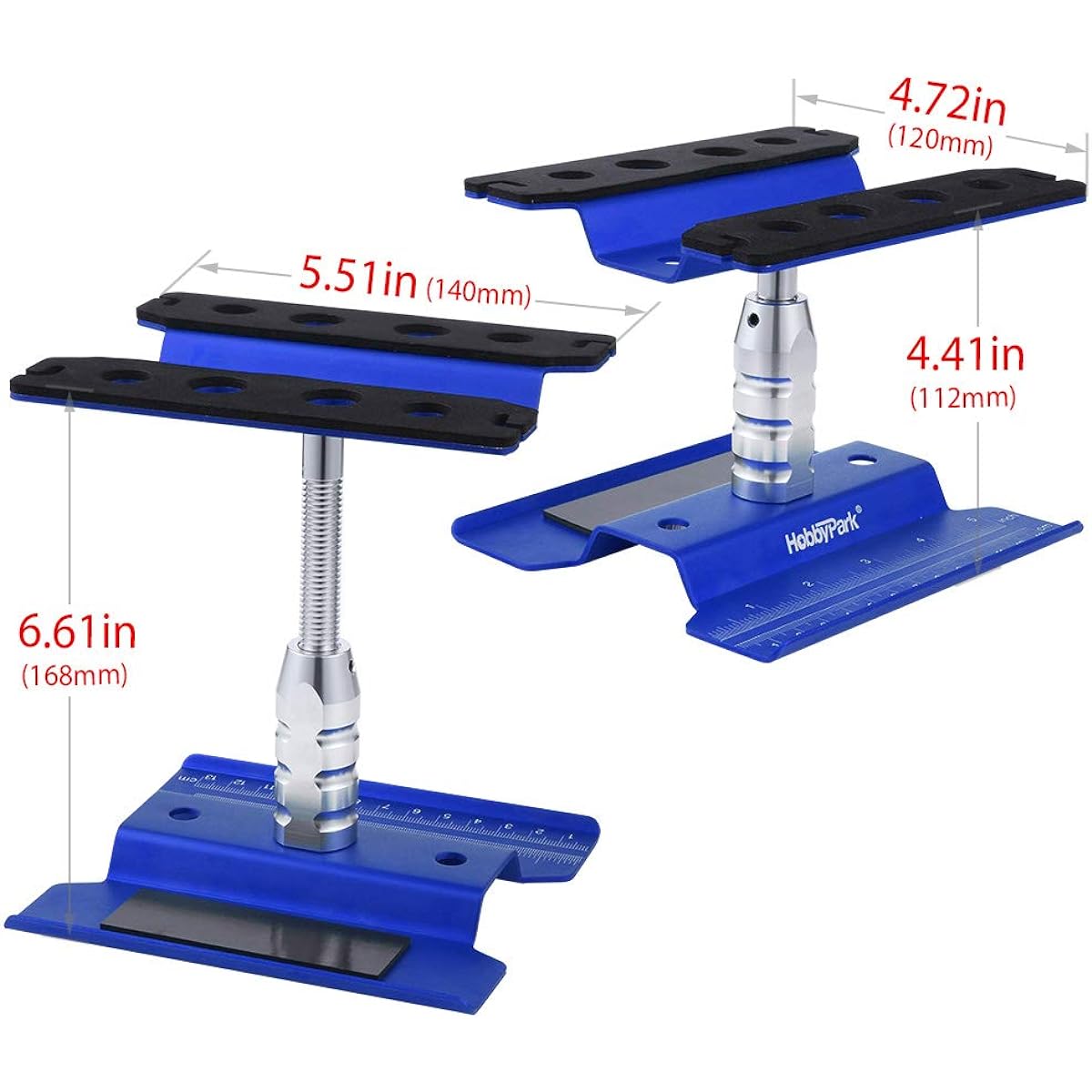 HobbyPark Aluminum RC Car Work Stand with Weight Station Repair Tools for 1/12 1/10 1/8 Crawler Truck Buggy Traxxas TRX4 Redcat Axial RC4WD HPI Losi