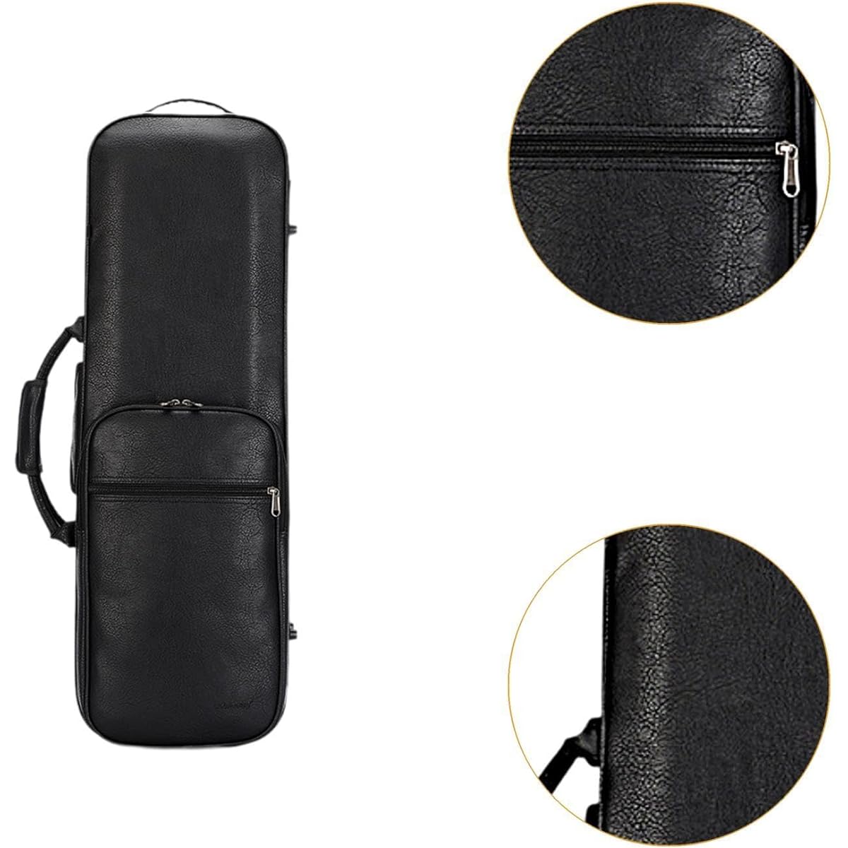 Harilla Kin Violin Case Violin Backpack Carry Case Musical Tools Professional Lockable Stringed Instrument Violin Box Musical Instrument Bag, Black