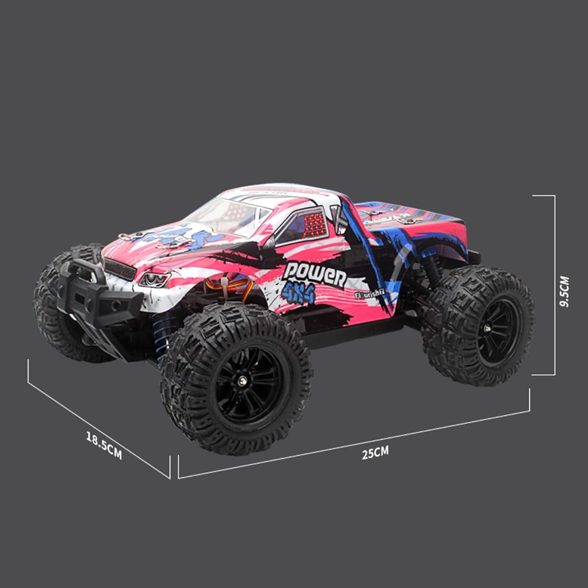 Xtahdge KYAMRC KY-2819A 1:18 RC Car All-Terrain 4WD Off-Road Radio Controlled Crawler Truck 2.4GHz 35KM/H High Speed Racing Car Gift for Adults Kids Boys