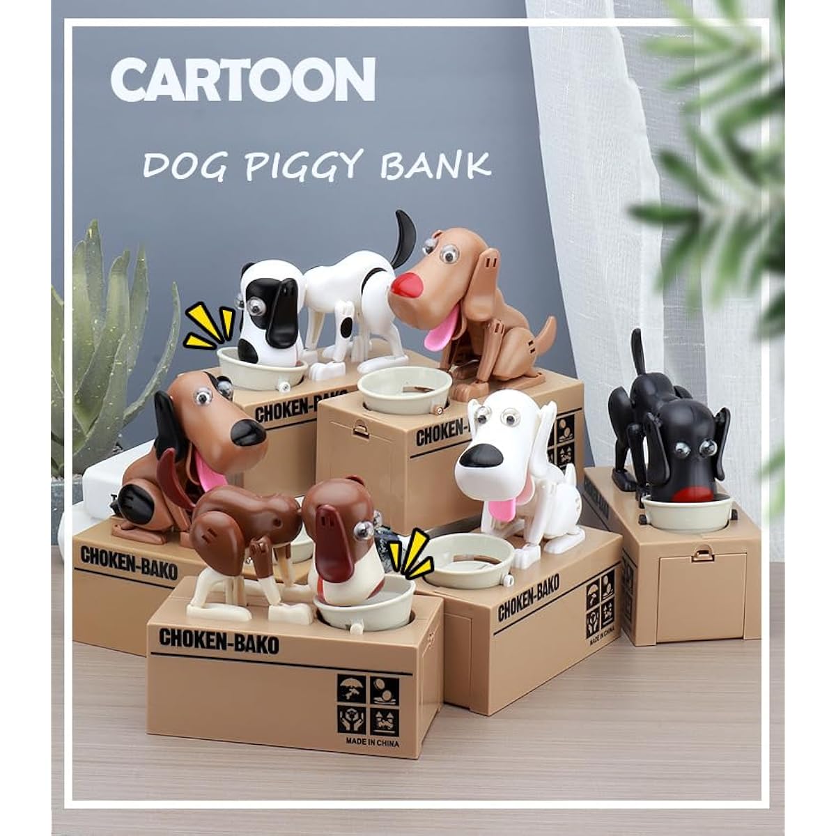 Snktiny Piggy Bank Kids Dog Piggy Bank My Dog Piggy Bank Robotic Coin Munch Toy Piggy Bank Dog Eating Coin Piggy Bank