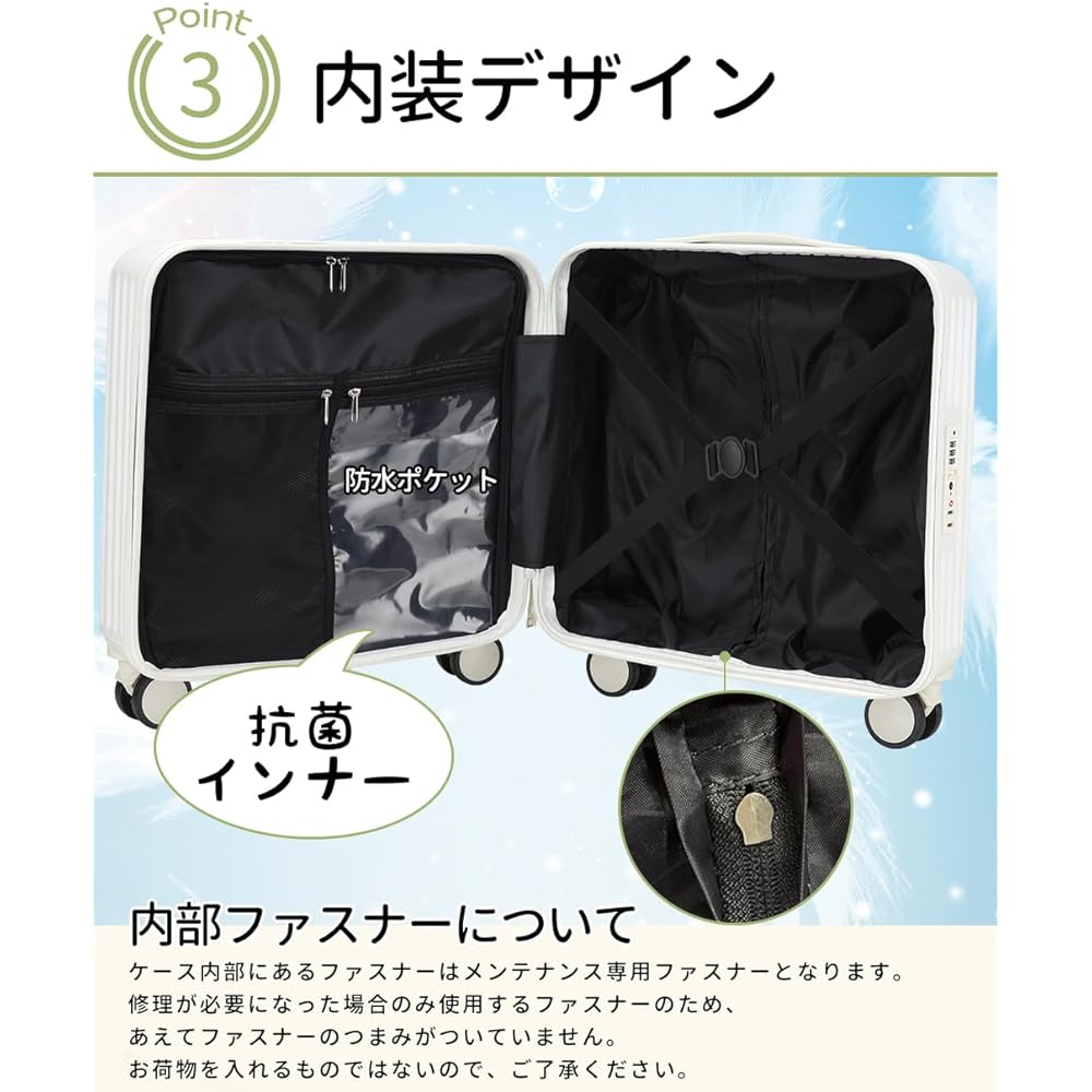 Roam.Cove has a new design! Silent Suitcase, Lightweight, Carry-on Carry Case, Carry Bag, 100% PC Polycarbonate, Business Trip, Retro, 8 Wheels, TSA Lock, Shockproof, Stylish rc-sc-2105