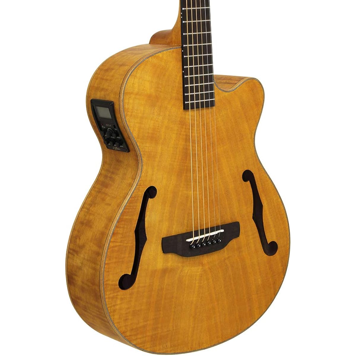 ARIA FET-F2 Stained Brown Electric Acoustic Guitar Aria