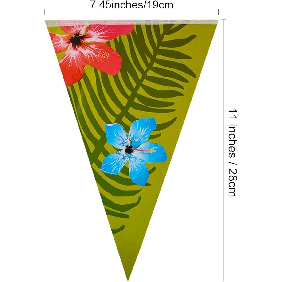 FEPITO 2 Pack Hawaiian Bunting Banners 6 Meters Total Luau Tropical Party Bunting