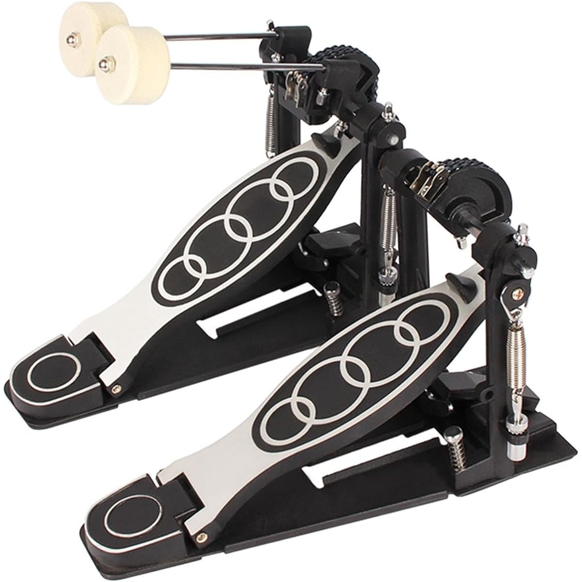 Freneci Double Chain Double Kick Drum Pedal, Percussion Hardware, Metal Double Bass Drum Pedal for Jazz