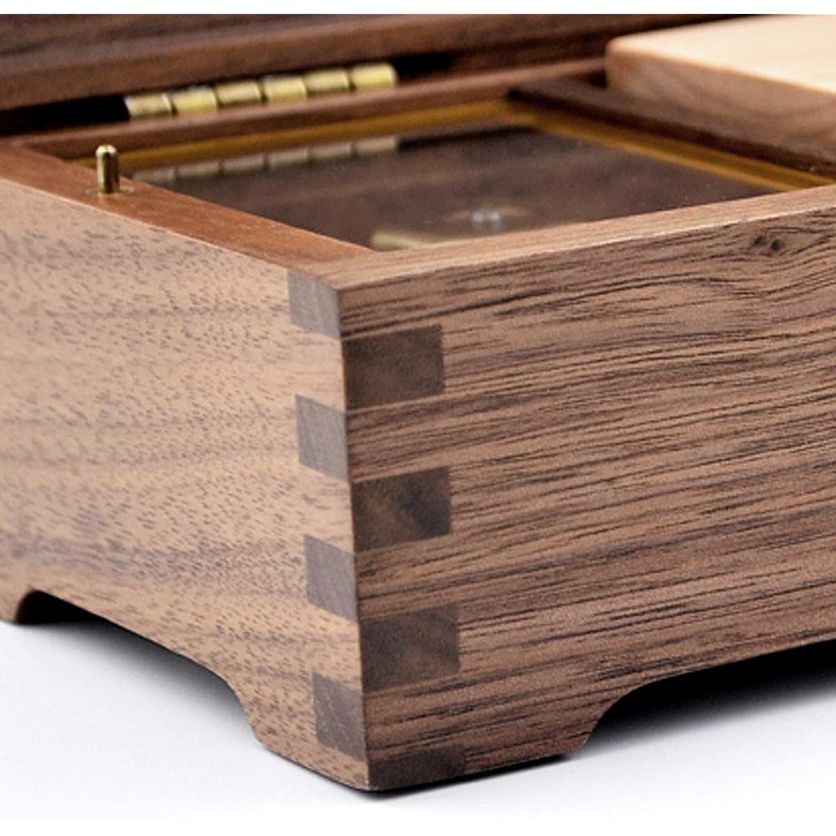 Sinzyo Castle in the Sky Music Box Walnut Wooden Music Gift Christmas Birthday Valentine's Day