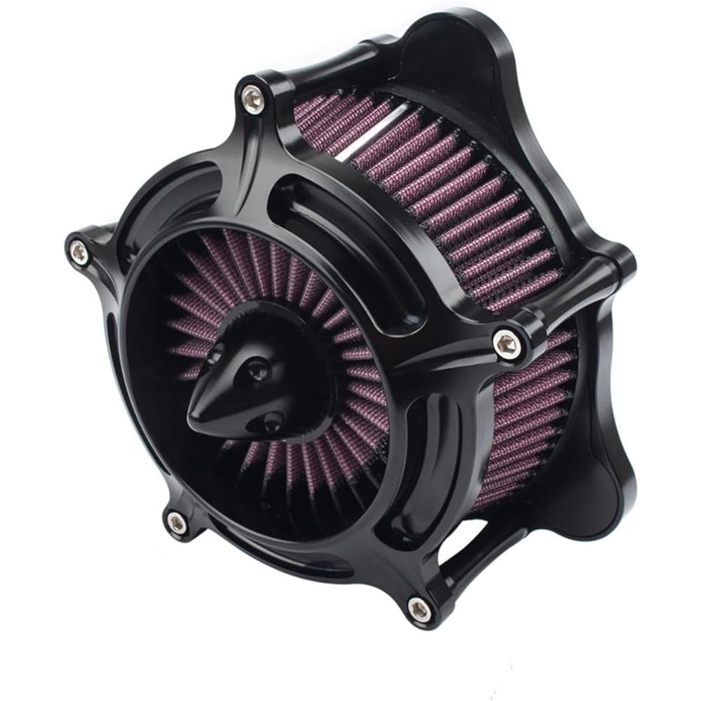 Motorcycle Breather Filter For Harley Touring Road King Street Glide Softail Dyna CVO 2008-2016 Motorcycle Air Filter CNC Turbine Air Cleaner Intake Filter