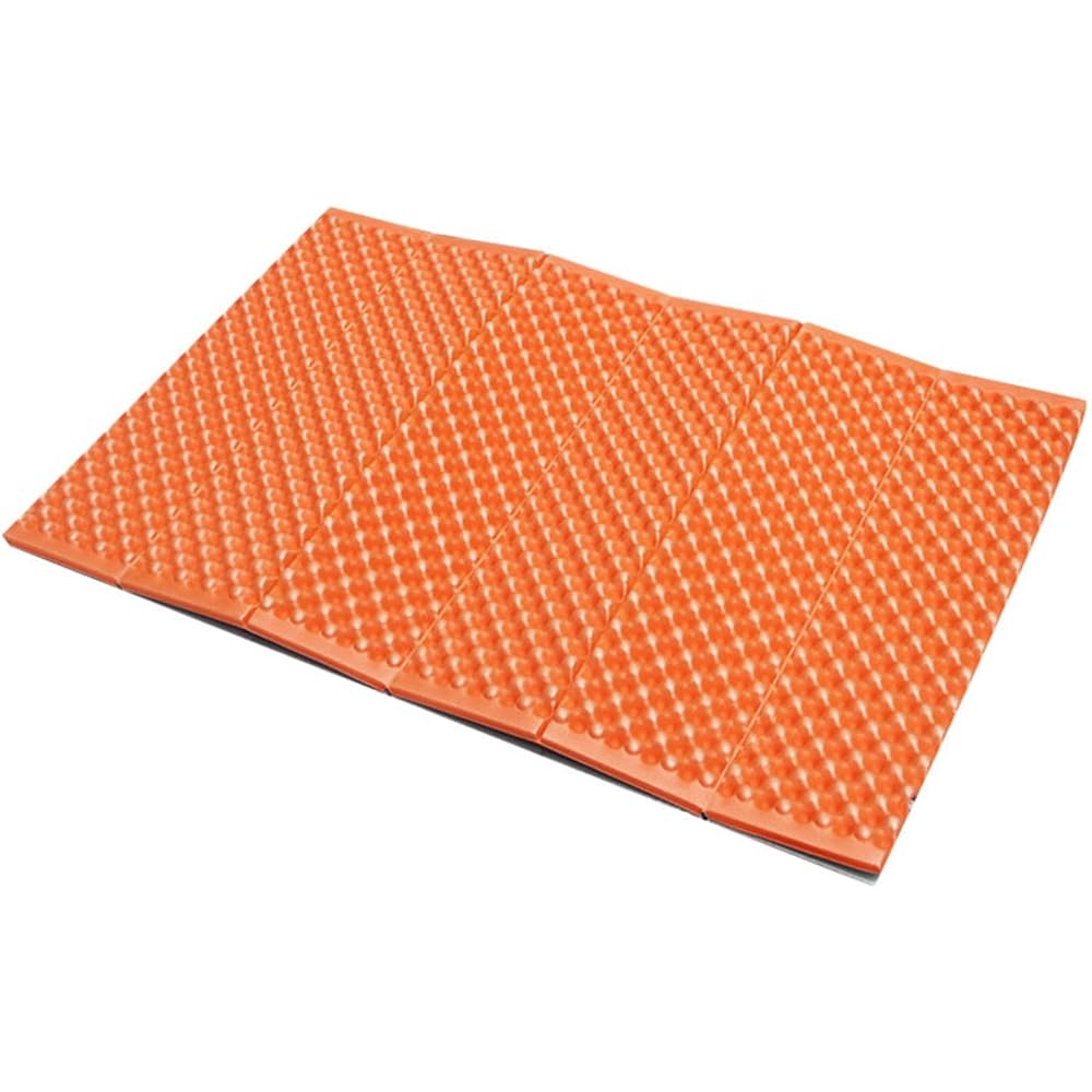 Heavyoff Folding Mat Sleeping Bag Mat Camping Pad Leisure Outdoor Mat Ultra Light Thermal Folding Egg Slot Beach Mat Moisture-proof Camping Mattress Travel, Hiking, Park, Festival