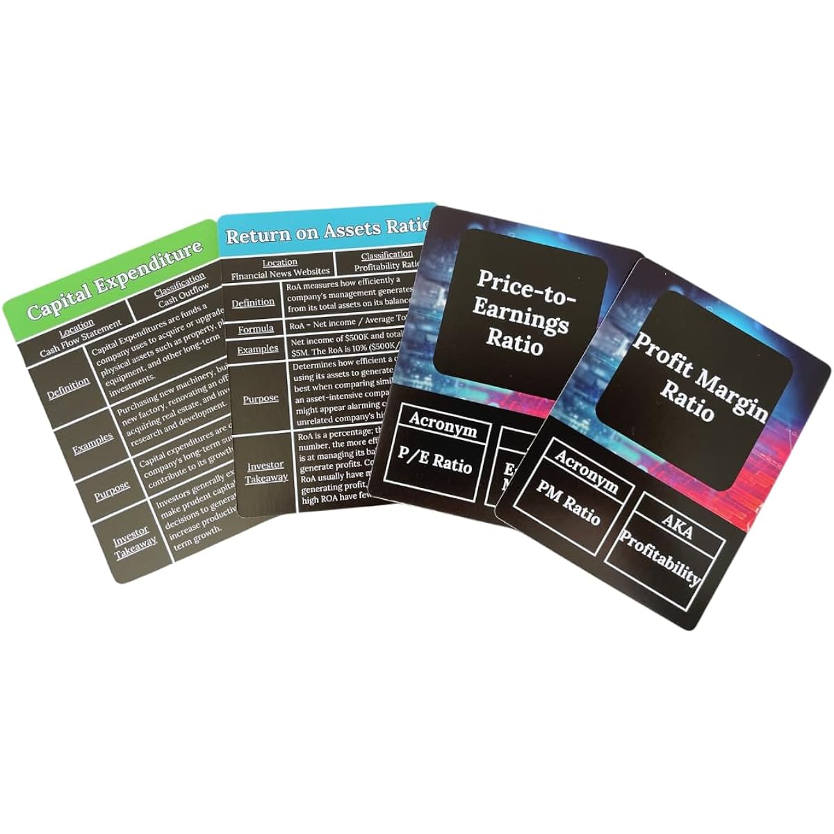 Wall Street Merch Investing Flashcards: Master Financial Statements - Learn Balance Sheet, Cash Flow Statement, and Income Statement Analysis for Stock Market Investors