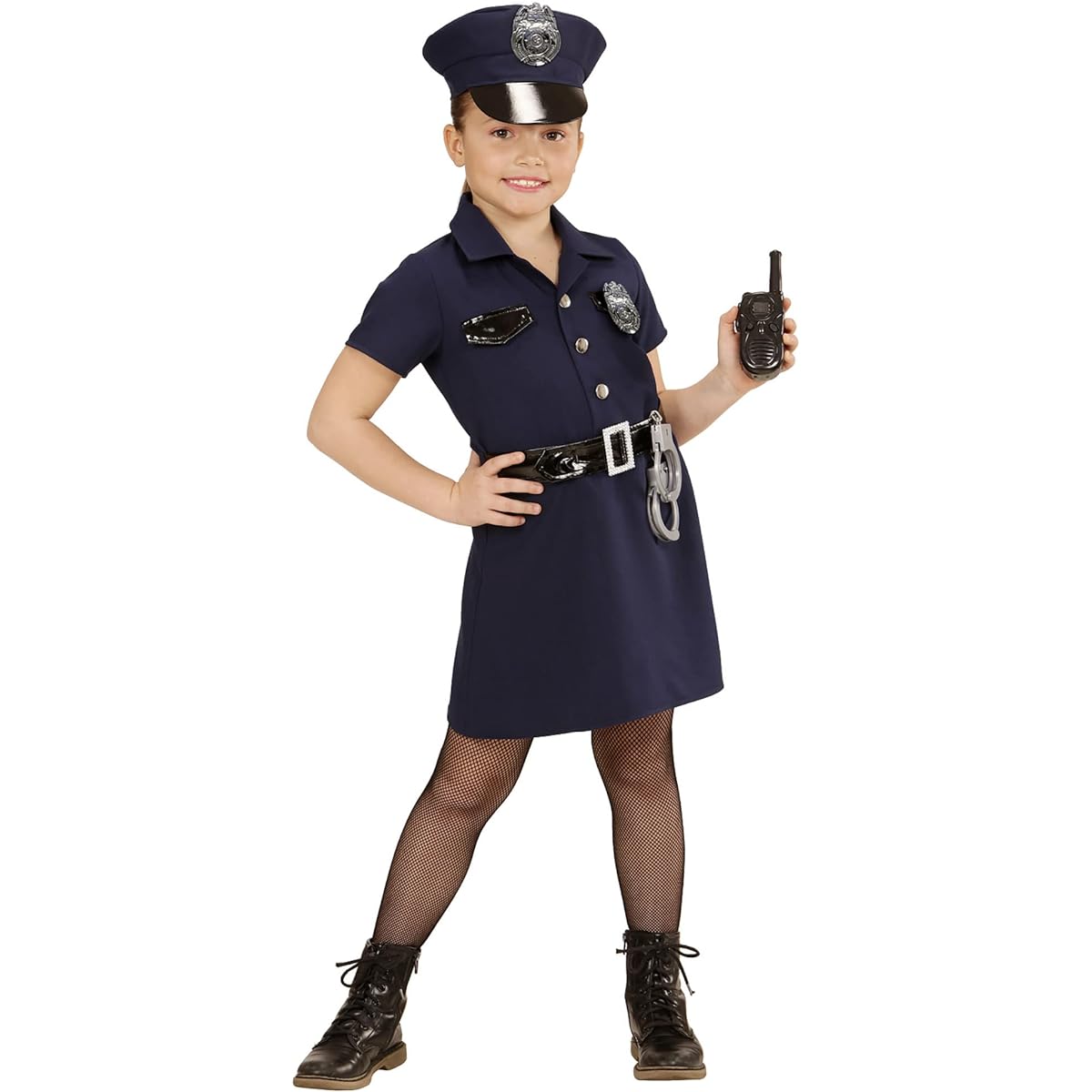 Police Patrol Girl - Kids Fancy Dress Costume - Medium - Ages 8-10 -140cm