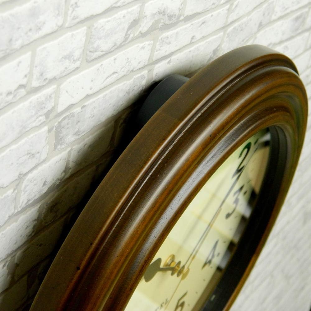 Santel Made in Japan Retro Radio Clock (Potter's Wheel) (Roman Letters) Antique Brown SR14-R