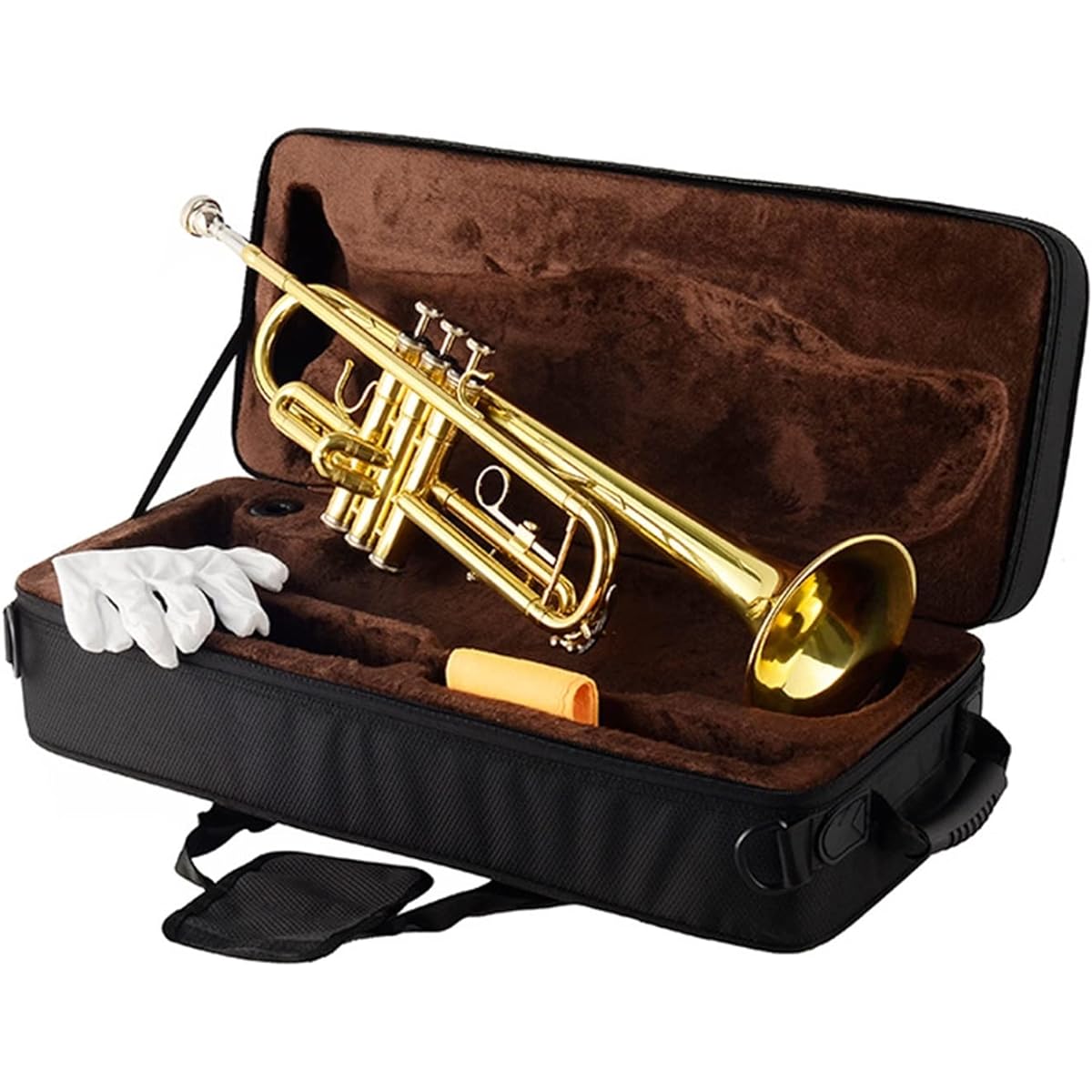 trumpet student youth examination band plays wind instrument trumpet