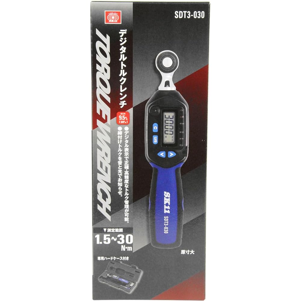 SK11 Digital Torque Wrench Drive 9.5mm 1.5~30N・m SDT3-030