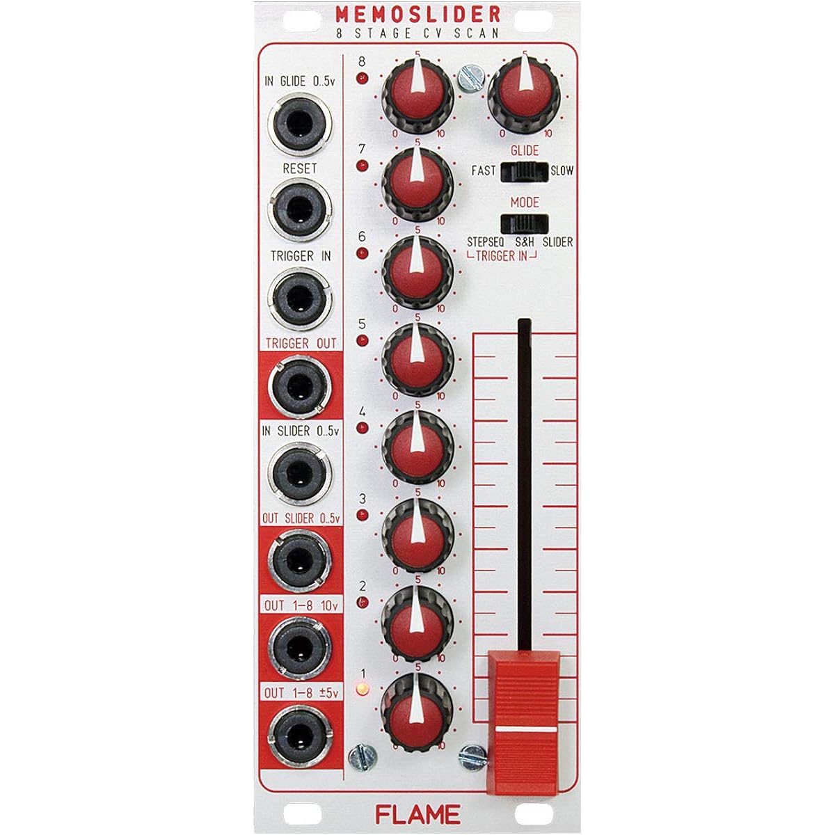 FLAME Memo Slider Modular Synth Analog Slider Module Frame