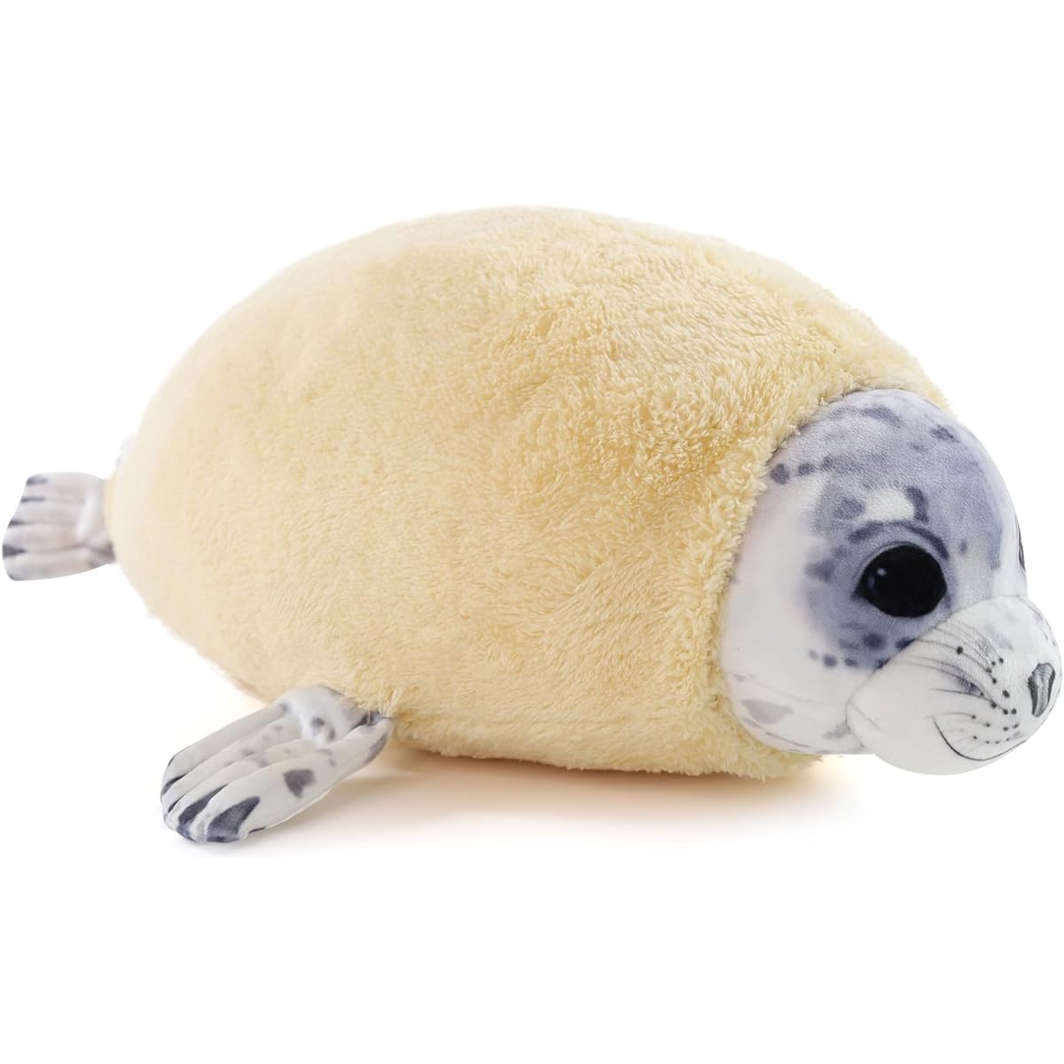 Furvana Chubby Blob Young Seal Pillow Cute Sea Cotton Stuffed Animal Toy (M(20inch)