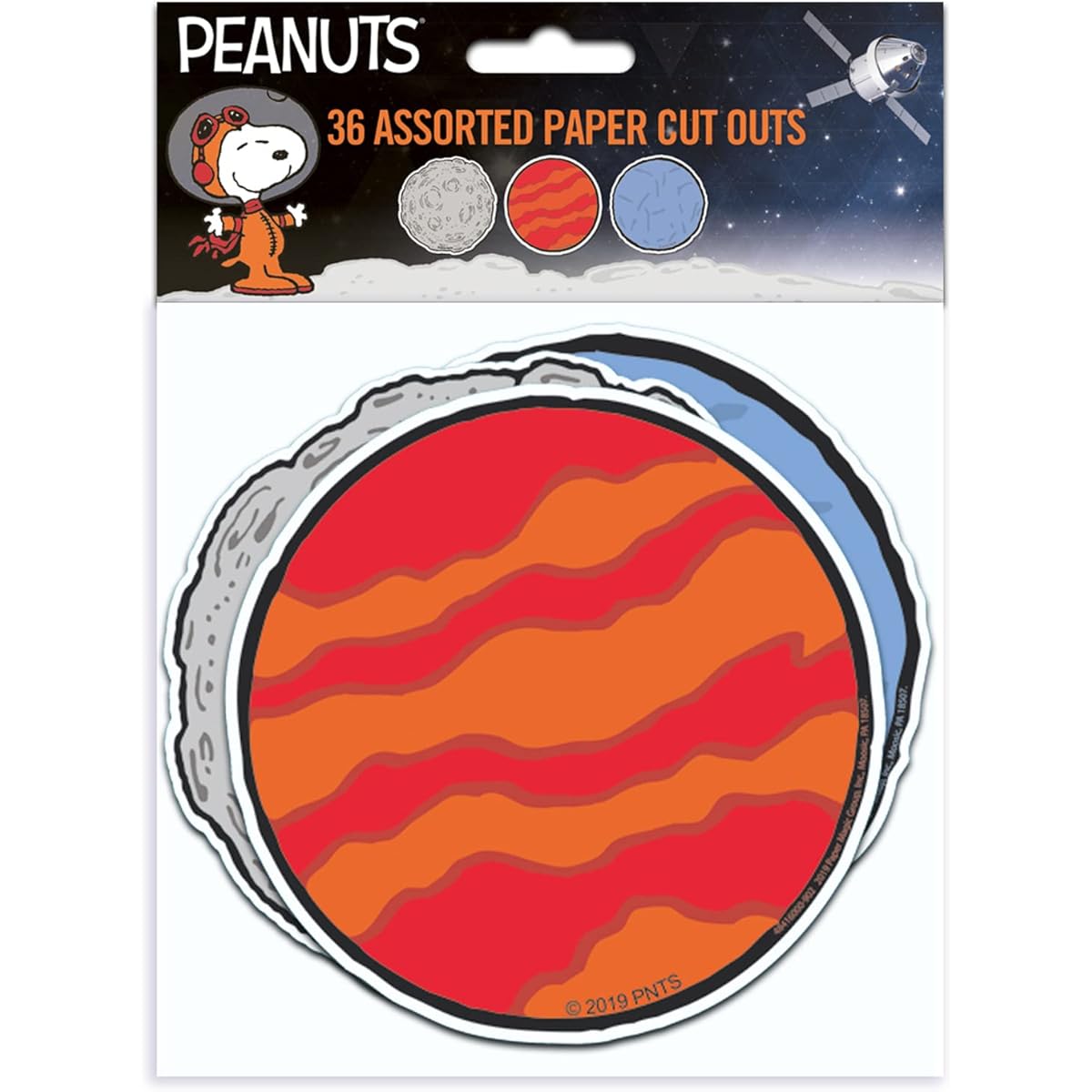 Peanuts NASA Planet Papercut