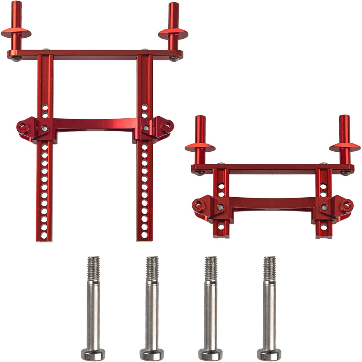 Vgoohobby Metal Front & Rear Body Mount Shell Post Fixing Bracket for Traxxas TRX4 Defender 8215 1/10 RC Crawler Car Upgrade Parts