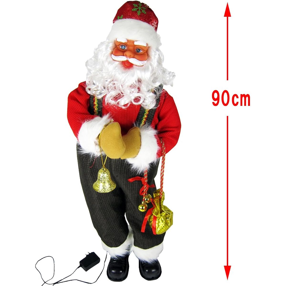 Music Dancing Santa Claus 90cm Singing Santa Brown 1502