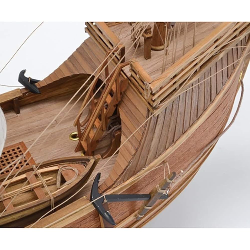 Woody Joe 1/50 Sailing Ship Santa Maria Wooden Model Assembly Kit 4560134351660