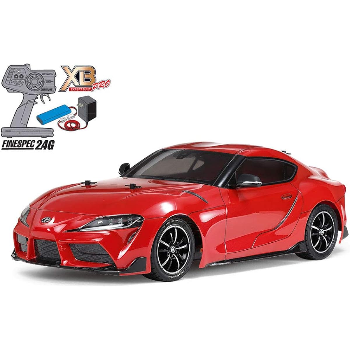 Tamiya 1/10 XB Series No.216 Toyota GR Supra (TT-02 Chassis) Red 57916