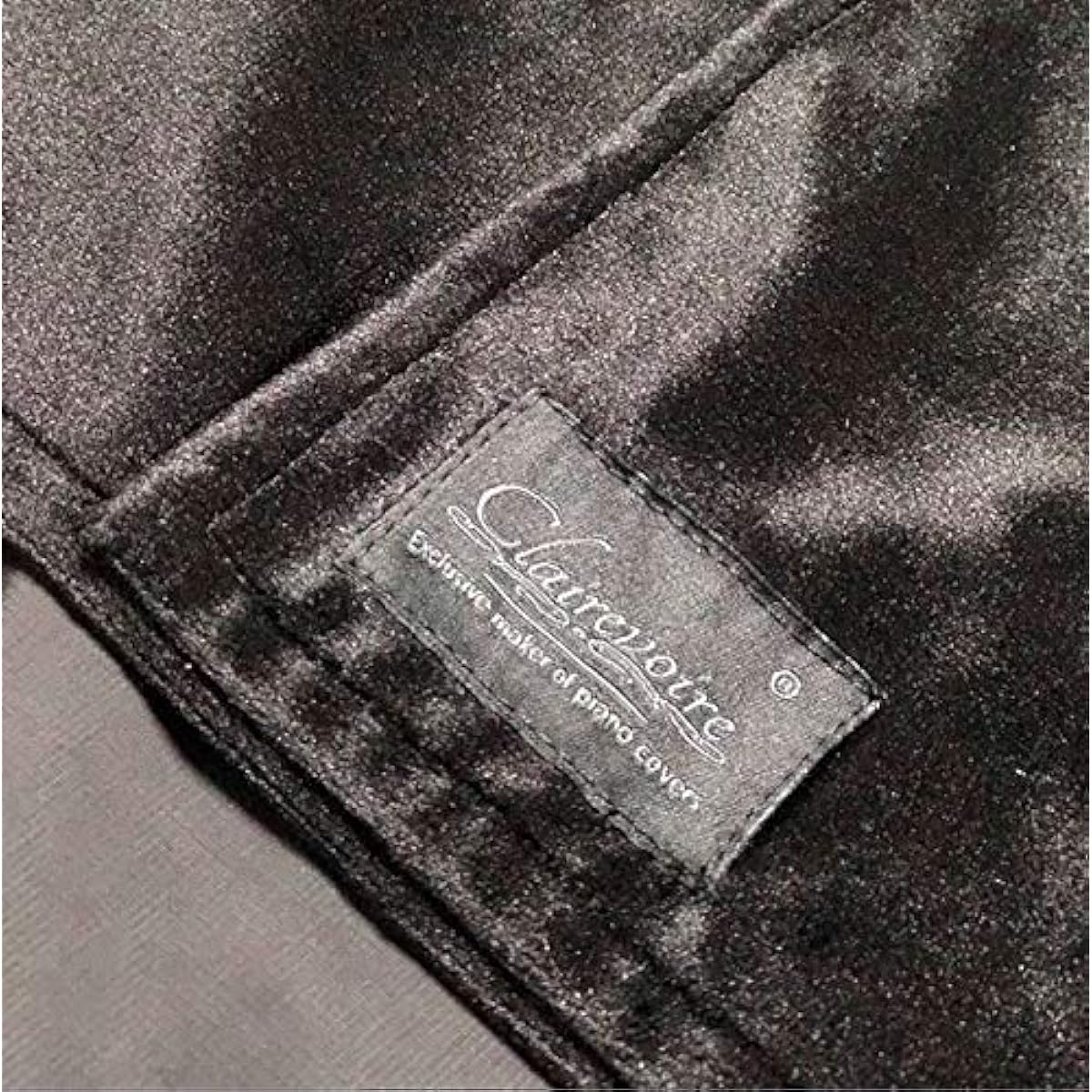 Clairevoire Grandeur: Grand Piano Cover | Premium Velvet (C2 | 174 cm, Midnight Black)