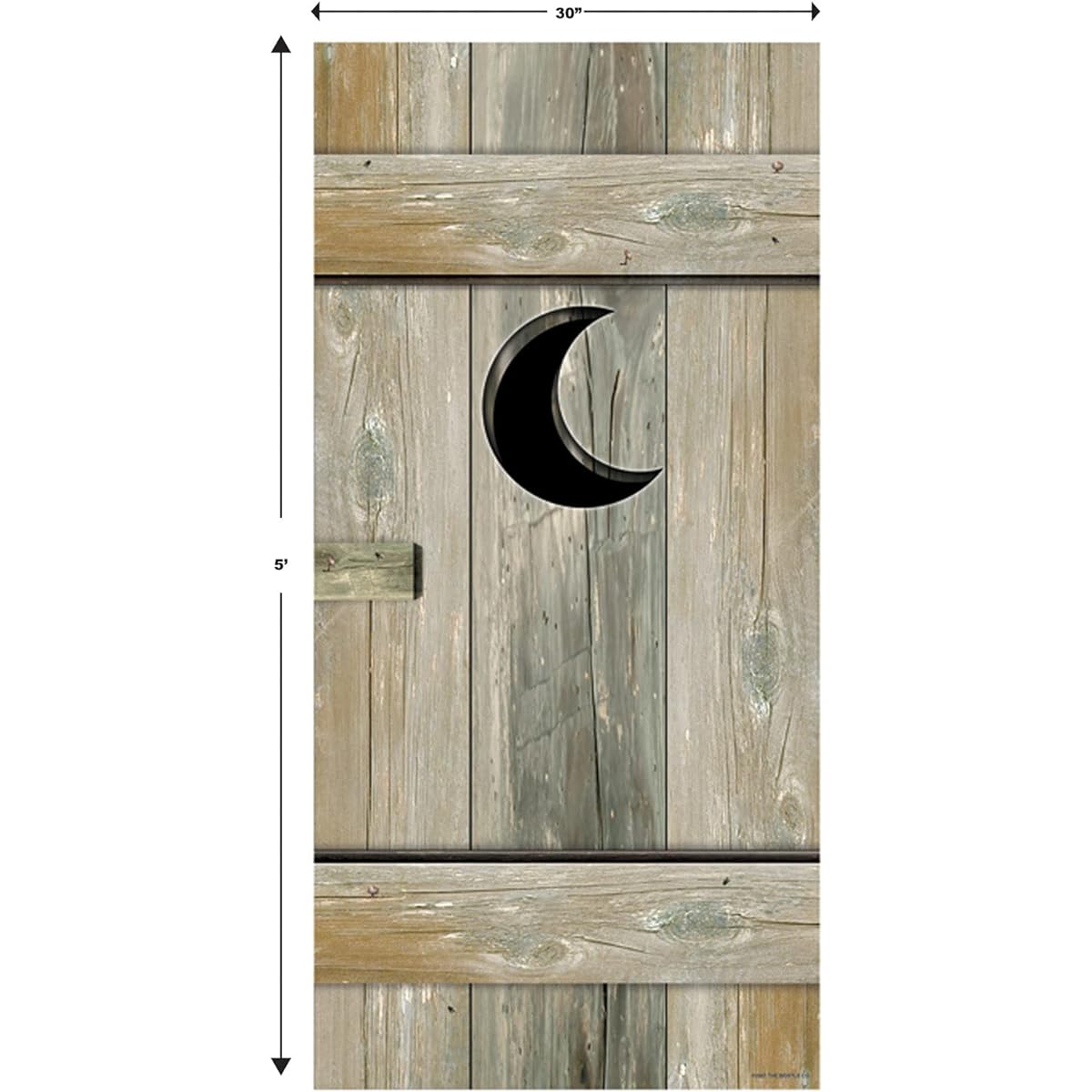 Beistle S57126AZ2 Outhouse Door Covers 2pc 30" x 5' Multicolor