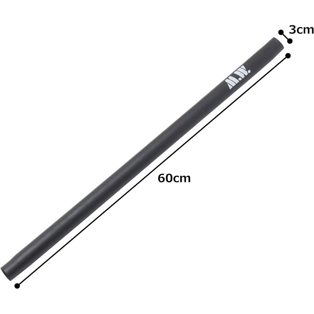 MARTIAL WORLD Soft Short Stick Martial Arts T-BO60 Black Length 60cm (Hand Diameter 3cm)